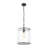 1-Light Handcrafted Textured Water-Glass Cylinder Pendant-1366521195