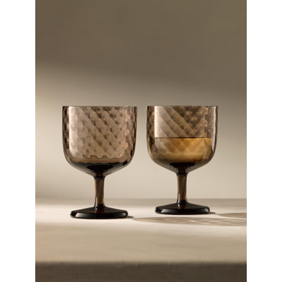 Dapple 11oz. Handmade Red Wine Glass Set
