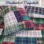 Ensemble de courtepointe réversible en coton rouge / vert / bleu Adleson-1637854669