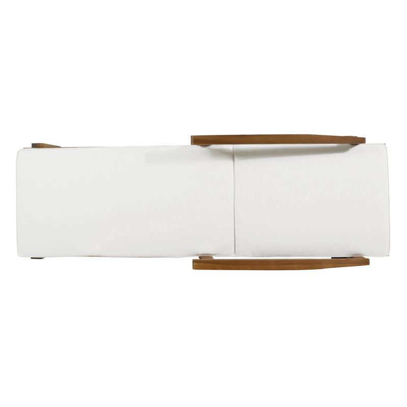 JASON BEACH CHAISE LOUNGE DECK CHAIR CUSION, White