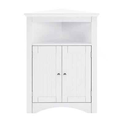 Sideboard Cabinet,Corner Cabinet,Bathroom Floor Corner Cabinet With Doors And Shelves, Kitchen, Living Room,Free Standing Storage Cabinet For Bathroom