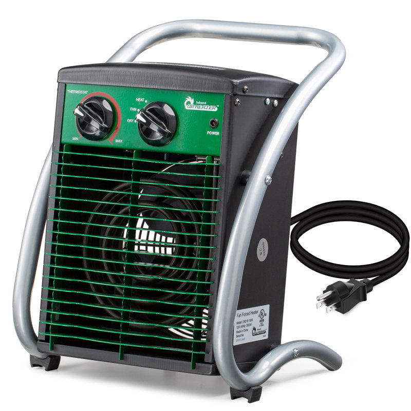 DR. Chaufferette de garage infrarouge pour atelier de serre infrarouge, 1500 W / 110 V / 12,5 ampères