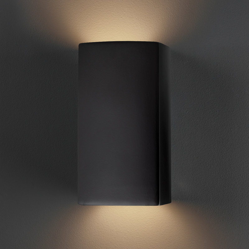LED Outdoor Flush Mount, Carbon Matte Black, Integrated LED, 9.5" H x 5.25" W x 4.5" D