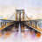 Colorful Brooklyn Bridge Tablecloth - Romantic Home Decor