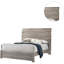 Bois chambre à coucher 1pc grand lit couleur grise cadre de lit papier stratifié mobilier simple moderne-1346389172