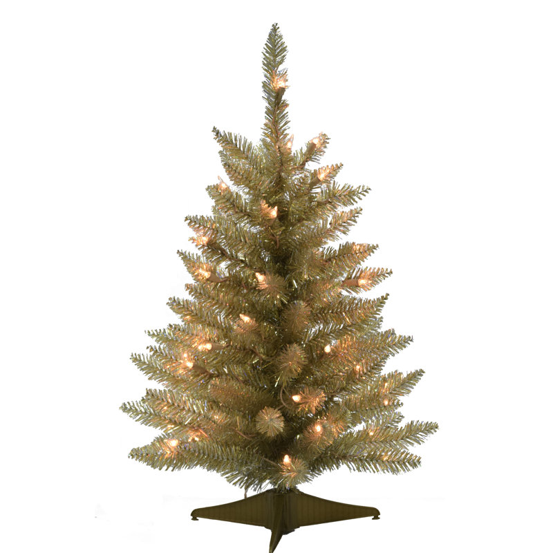 24' H Lighted Artificial Pine Christmas Tree