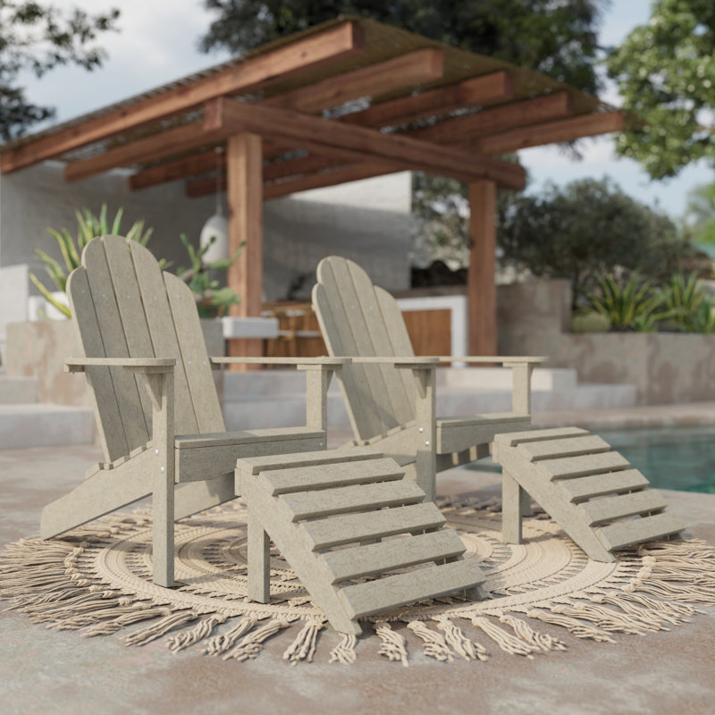 Classic Footrest, Weathered Wood