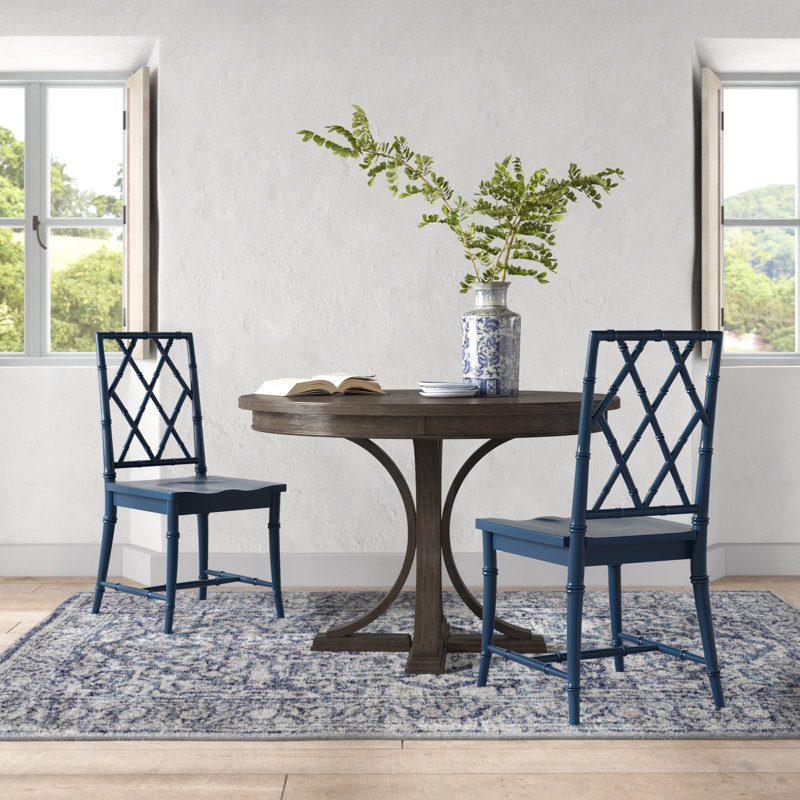 Janae 18.5'' H Side Chair, Navy Blue