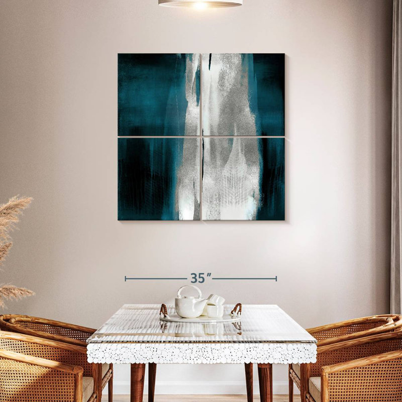 Free Fall Teal With Silver I