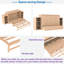 Lit escamotable avec tiroirs de rangement spacieux et tablettes ouvertes-816875566