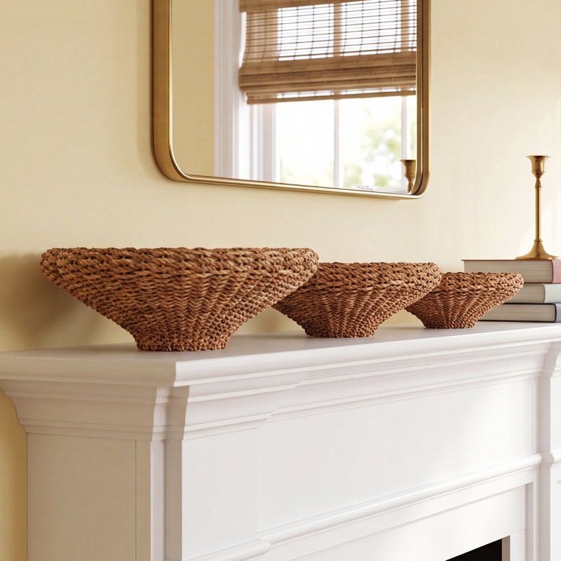 Charton 3 Piece Seagrass General Basket Set