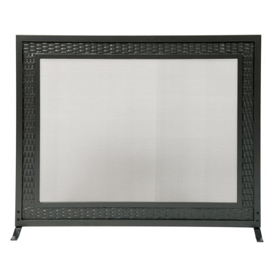 Bredevoort 1 Panel Steel Fireplace Screen