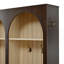 Arbre d'entrée style ferme en bois avec design arqué