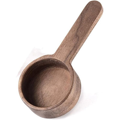 Cuillères à café, cuillère à table en bois, cuillère à café en bois, mesure pour haricots moulus ou thé, cuillère à soupe, mélangeur, ustensiles de cuisine, 1 cuillère à thé en bois (bois de noyer 3,86 po)