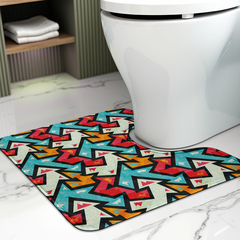  Tapis de salle de bain en U Grungy