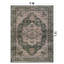 Tapis rétro vert antidérapant lavable à la machine Vintage Medallion-103546212-103546219
