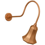 Thomas O'Brien, "Academy 26" Angled Flynn Barn Light in Soft Copper with 7.5" Savannah Shade