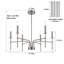 Lustre à 6 lumières de style bougie Arunvir-493802387