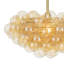 Bubbles Chandelier with Amber Glass-280817179