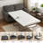 57" Wide Convertible 3-In-1 Pull Out Twin Size Sofa Bed Sleeper Futon-2034677644