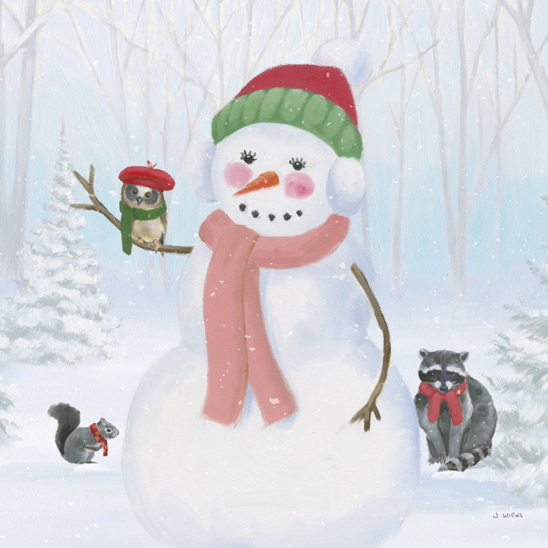 Habillé pour Noël IV, H 12 po x l 12 po, Oui, Cadre simple noir