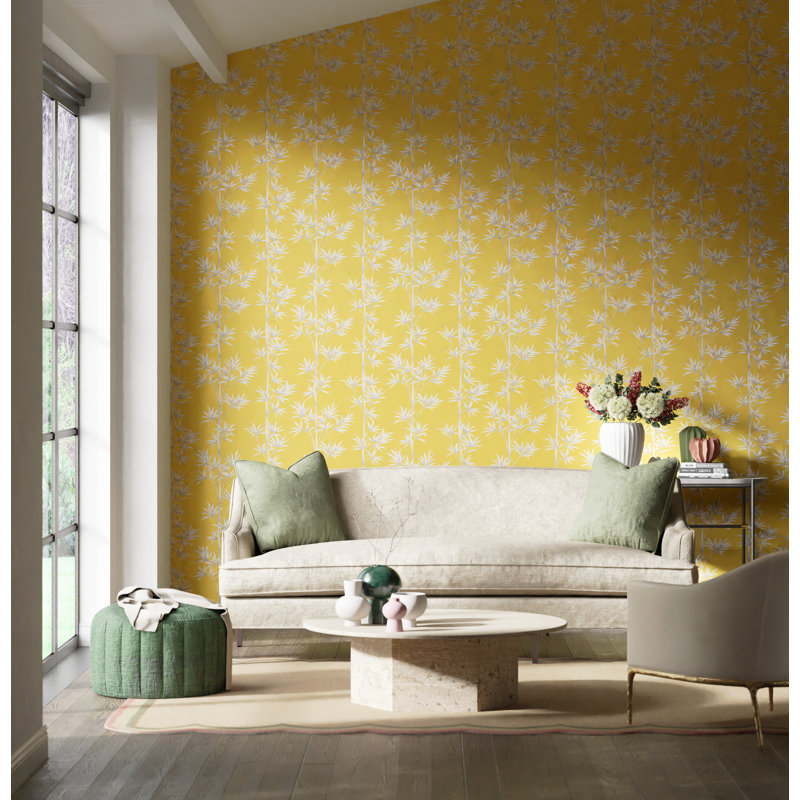 Isabella Wallpaper, Honey/Porcelain