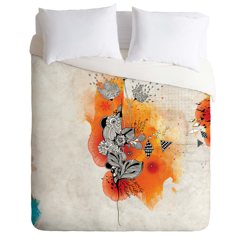 Iveta Abolina Polyester Floral Duvet Cover, Twin/Twin XL Duvet Cover + 1 Standard Sham