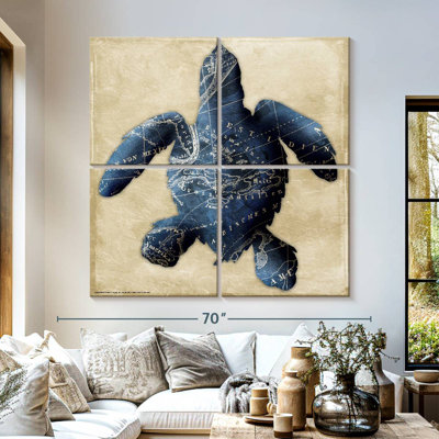 Brampt Map Turtle Indigo