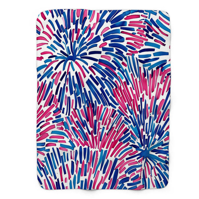 Colorful Colorful Explosions - couverture en sherpa de qualité supérieure 1 pièce, L 60 po x L 80 po