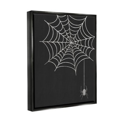 «Dangling Spider Web Insect» par Taylor Shannon Designs - cadre flottant, impression sur toile