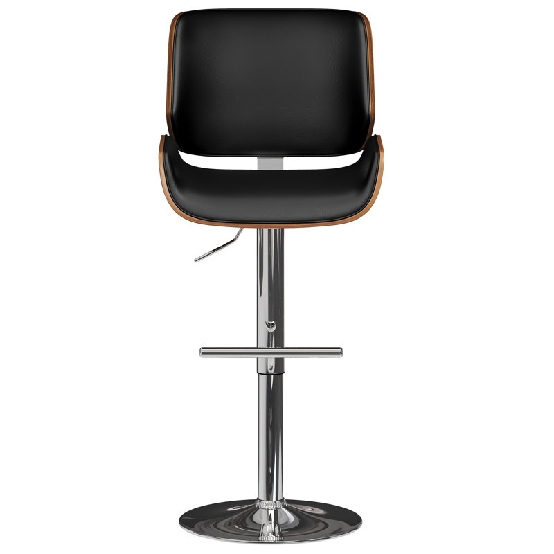 Tabouret de bar réglable Mid-Century rembourré Dixie