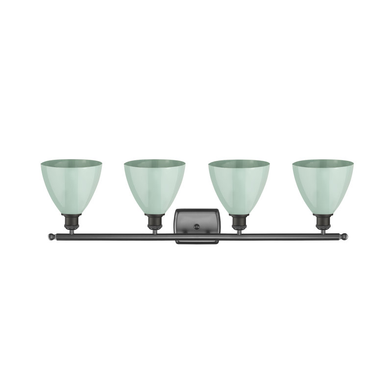 Amylee 4 - Light Dimmable Vanity Light, Seafoam, Oil Rubbed Bronze