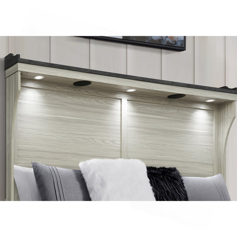 Grand lit brun, Beige+Brown