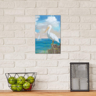 Pelican View II by Sally Swatland - Wrapped Canvas Painting