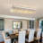 Casey-Rae 6/8/10 - Light Flush Mount Dimmable Kitchen Island Square / Rectangle Chandelier-2101228939-2114930658