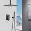 Ensemble de système de douche de plafond avec douchette à main et pomme de douche 10 po-129753727
