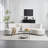 Cirrus Mid-century Modern Chenille Curved Sectional Sofa with Sculpted Cloud Silhouette-224264166