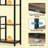 Open Display Rack,Farmhouse Bookshelf,Versatile Storage Bookcase