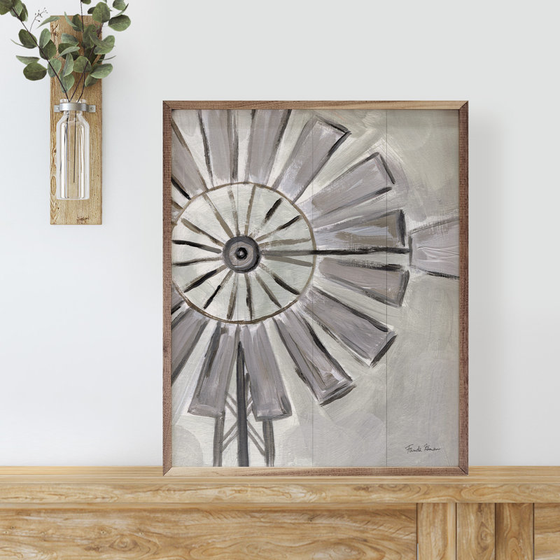 Farmhouse Windmill par Farida Zaman, H 20 po x l 16 po