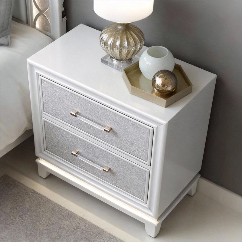 Zon LED 2-Drawer Nightstand