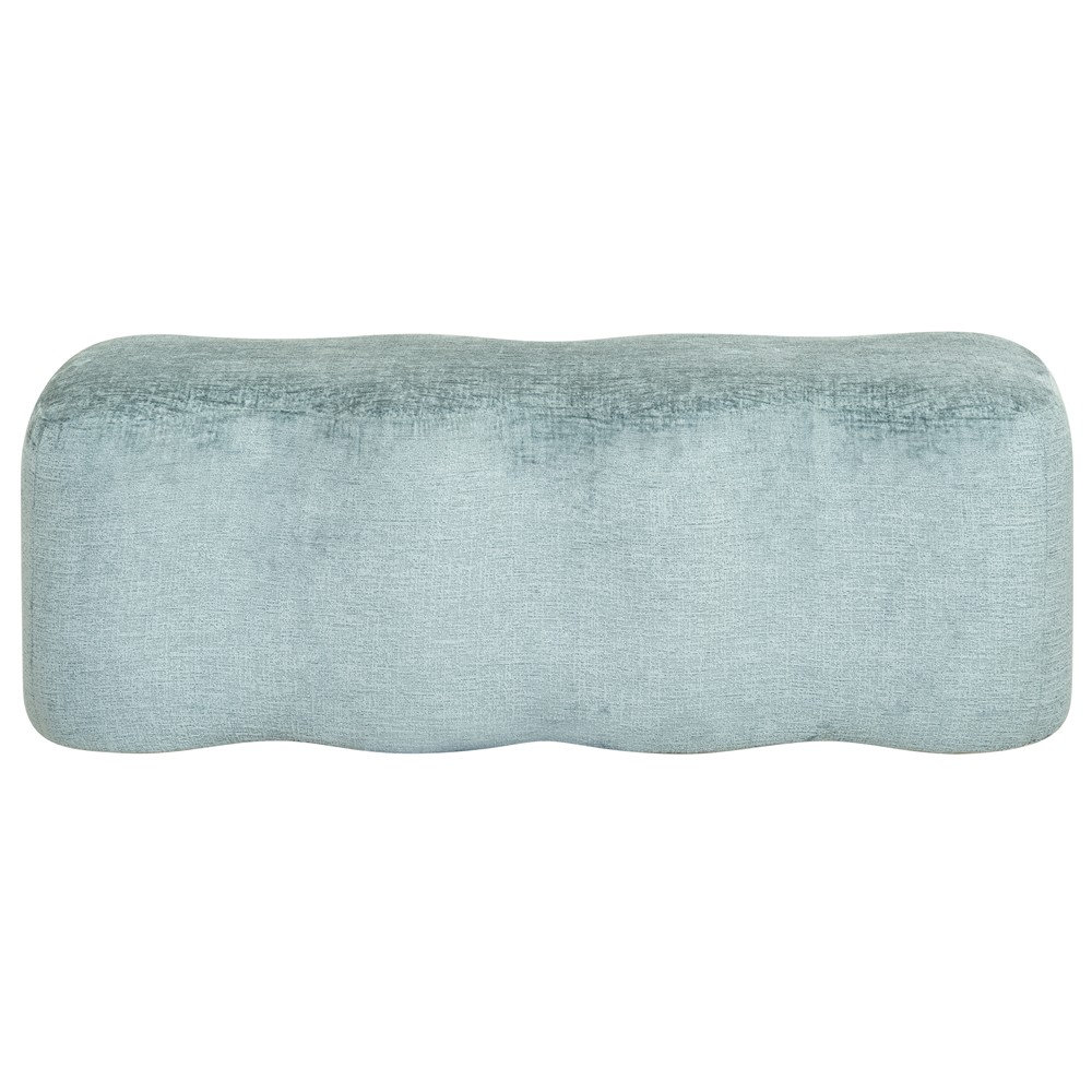 Sellma 48" Bedroom Bench, Blue Chenille