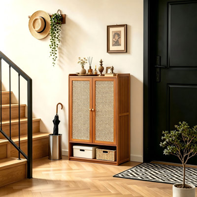 18 Pair Shoe Storage Cabinet