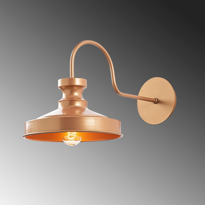 Glam Scandinavian Wall Lamp, Metal Body, 8.7 x 16.5 inches | E27 Socket, Max 40W | IP20 Rated, Stylish & Elegant Design for Living Room, Bedroom, or Office | Perfect Accent Lighting for Modern Home Decor