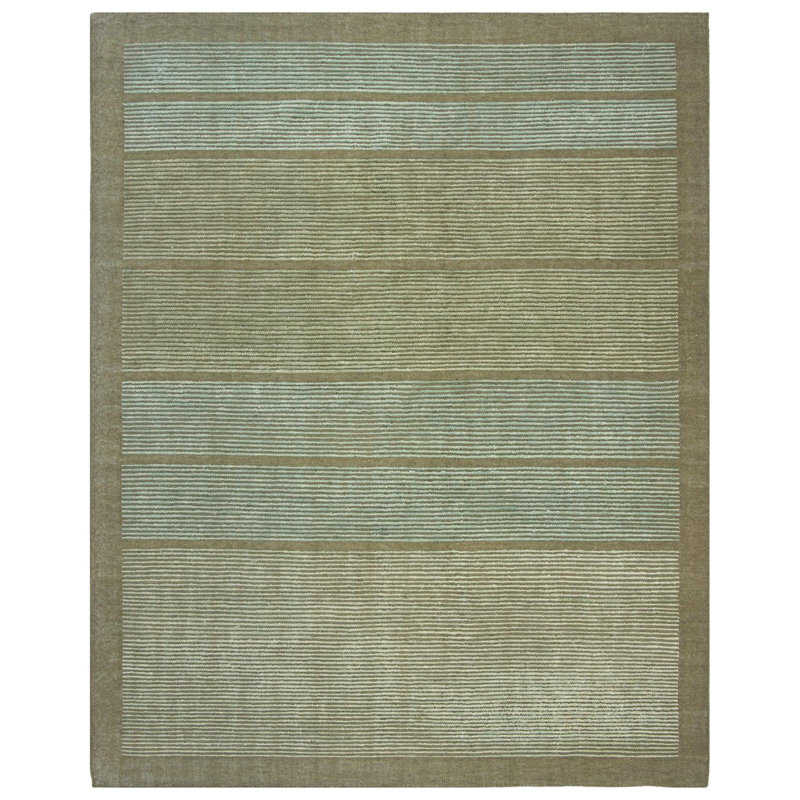 Mori Washable Wool Rug, Matcha, 9' x 12'