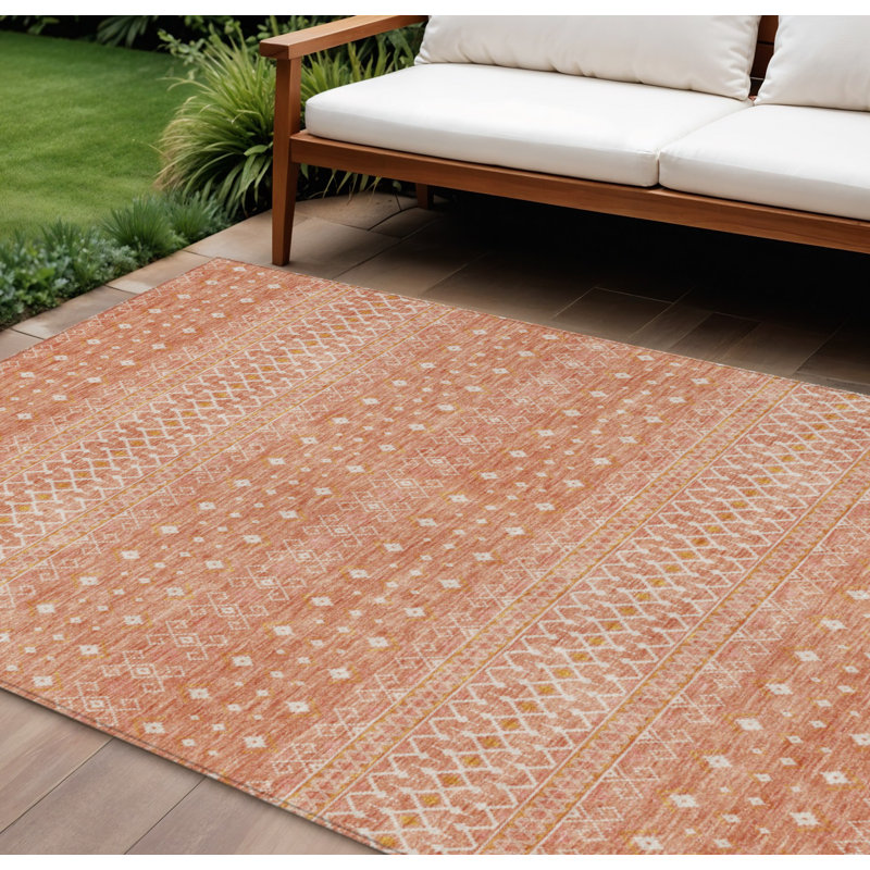 Tapis intérieur lavable Salmon, Rectangle 10 pi x 14 pi