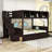 Hader Kids Twin Over Full Bunk Bed with Drawers-733895336