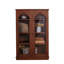 Vitrines en bois massif brun noisette