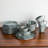 TABLE 12 16-Piece Dinnerware Set, Stonewashed Dinnerware Set for 4