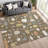 Machine Washable Indoor/Outdoor Jourdan ACN2393 Mid-Century Modern Rug-1162668882