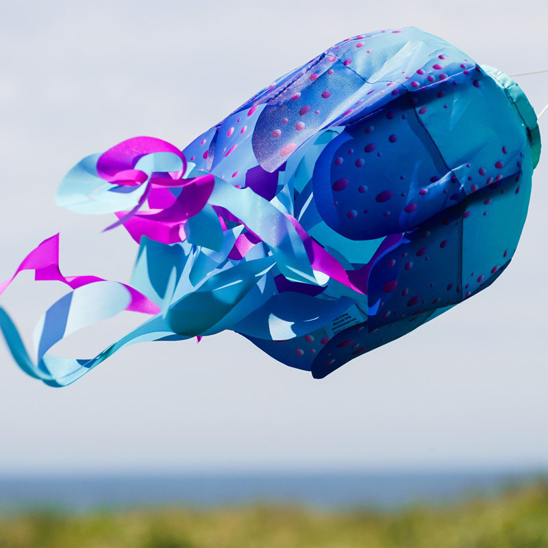 18-inch Blue Jellyfish 3D Windsock